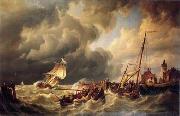 unknow artist Seascape, boats, ships and warships.95 oil painting on canvas